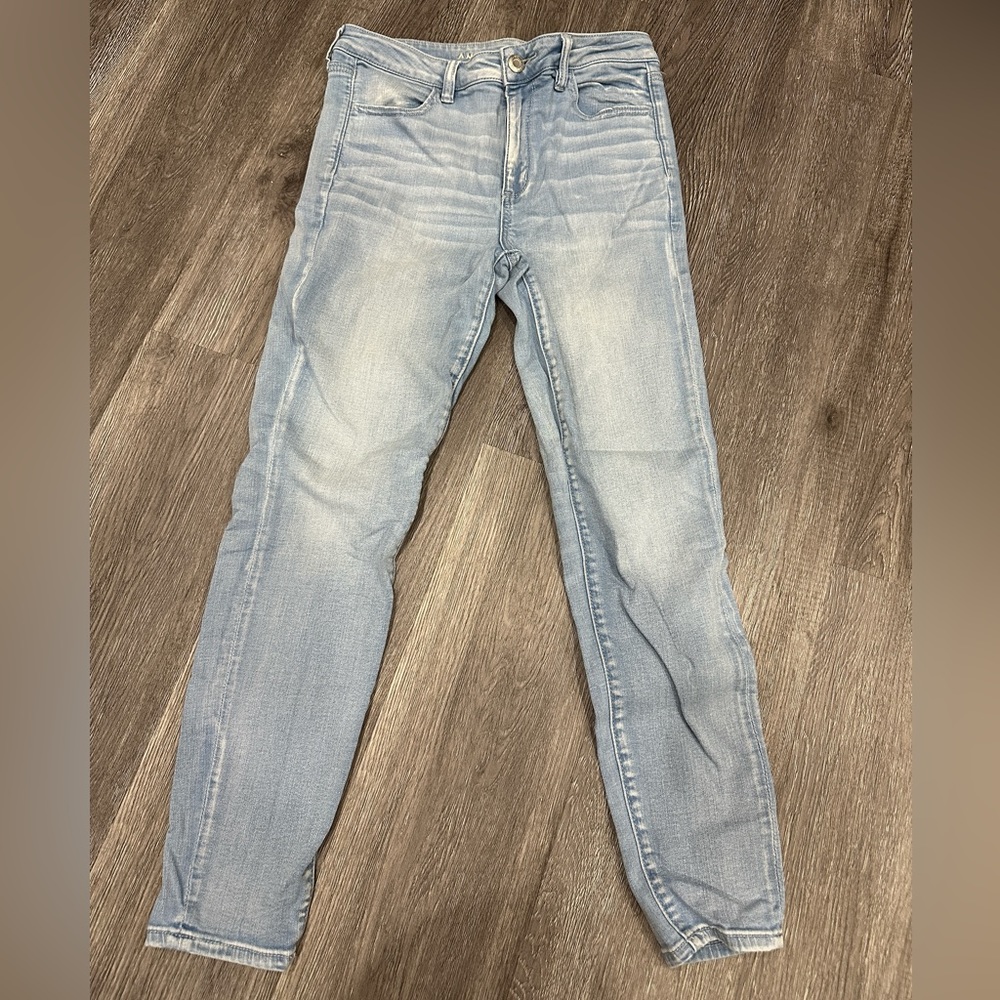 American Eagle  High Rise Jeggings - light denim